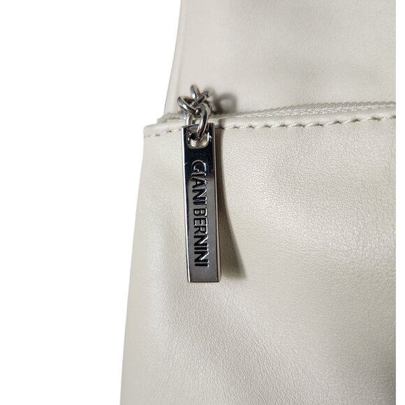 Giani Bernini Women Cream Leather Hobo Bag - Picture 8 of 11